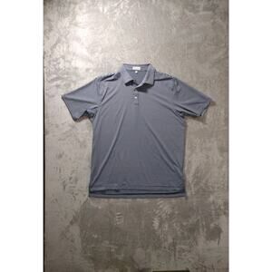 Peter Millar Summer Comfort Polo Mens XL Blue Stripe Golf Tennis Pickleball